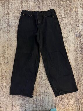 Abercrombie & Fitch Black Low Ride Ultra Loose Jeans Curve Love - Short